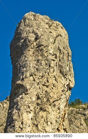 Detail of natural rock formations at Jelasnica gorge