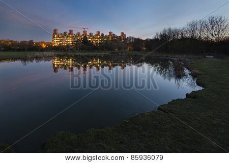 University Hospital Aachen At Night