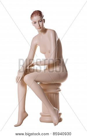 mannequin woman isolated