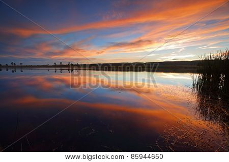 Sunset Over Penrith And Blue Mountains Australia