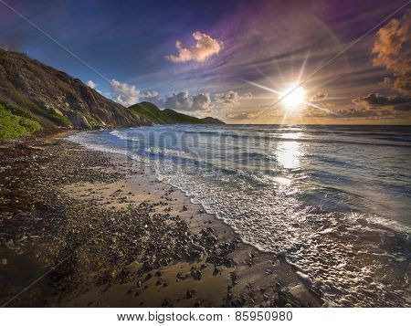 Beach at sunrise