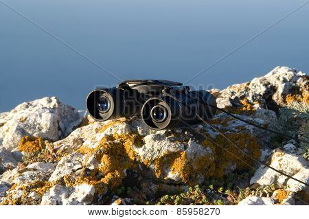 Binoculars On The Rock