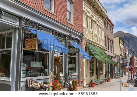 Telluride Main Street Shops In Colorado