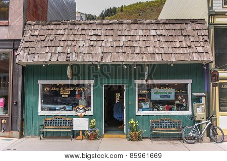 Little Fishing Shop On Telluride Main Street