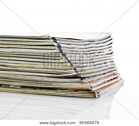 Stack of magazines