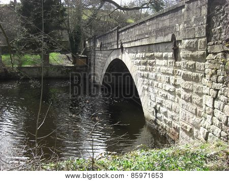 Old Stone Bridge In The Peak District