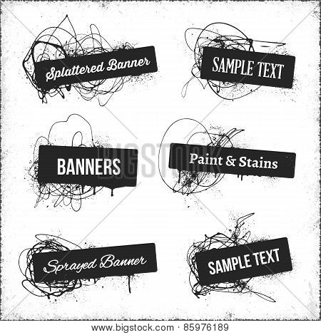 Banners With Spray Paint