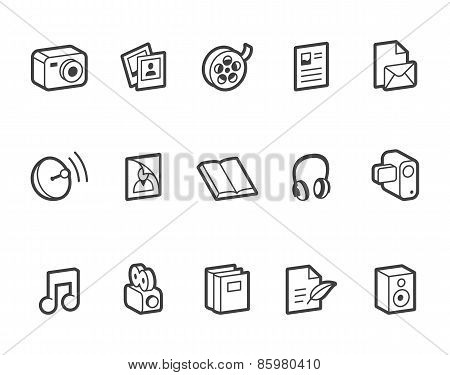 Media And Publishing Icons