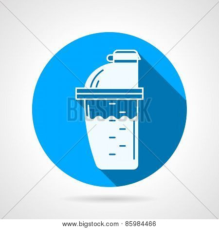 Supplements shaker flat vector icon