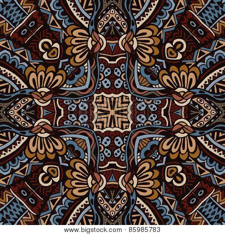 Vector  Ethnic Tribal Seamless Pattern