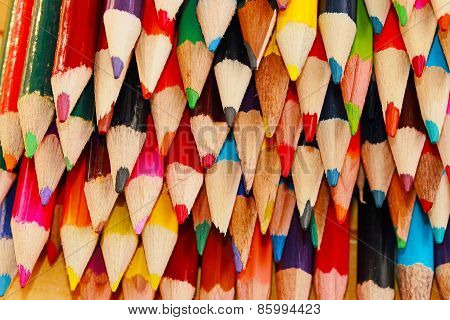 Display Of Colored Pencils