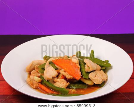 Thai Chicken And String Beans