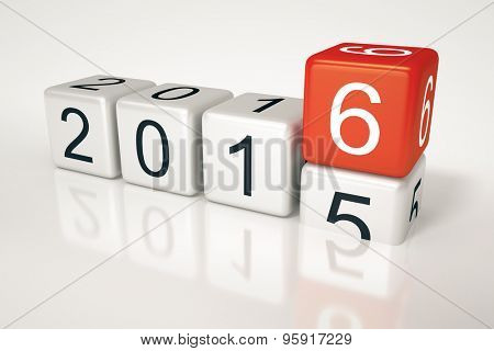 An image of new years eve dice 2016