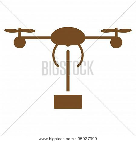 Copter shipment icon from Business Bicolor Set