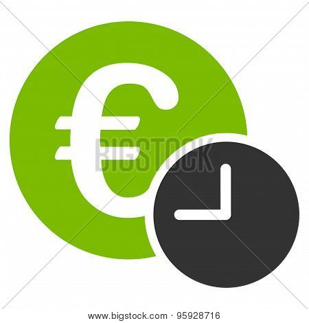 Euro credit icon from Business Bicolor Set