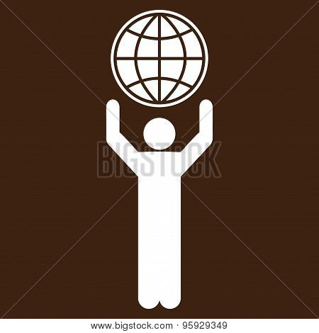 Globalist icon from Business Bicolor Set