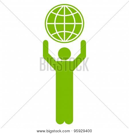 Globalist icon from Business Bicolor Set