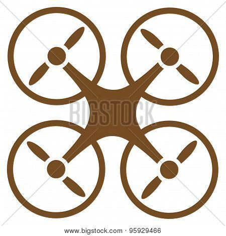 Nanocopter Flat Icon From Business Bicolor Set