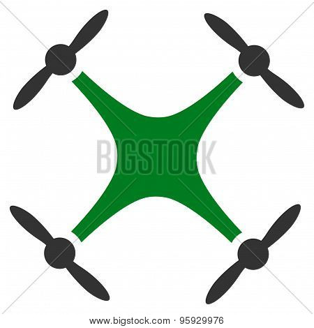 Quadcopter icon from Business Bicolor Set