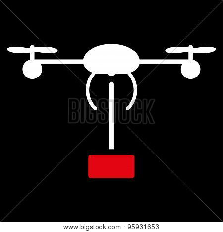 Copter shipment icon from Business Bicolor Set
