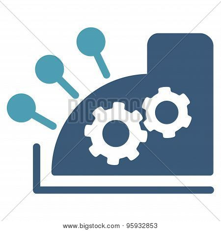 Cash register icon from Business Bicolor Set