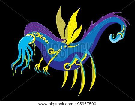 Worm the alien with wings.
