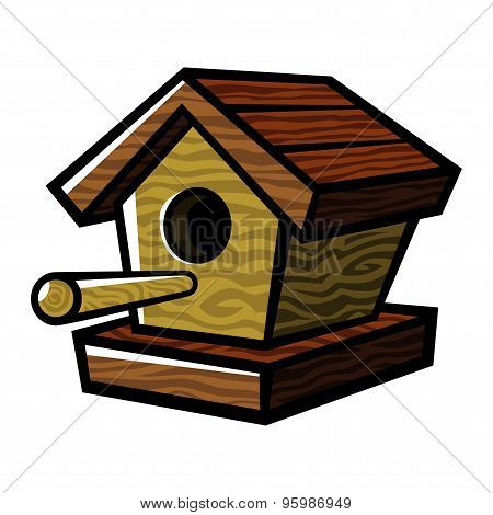 Cartoon birdhouse
