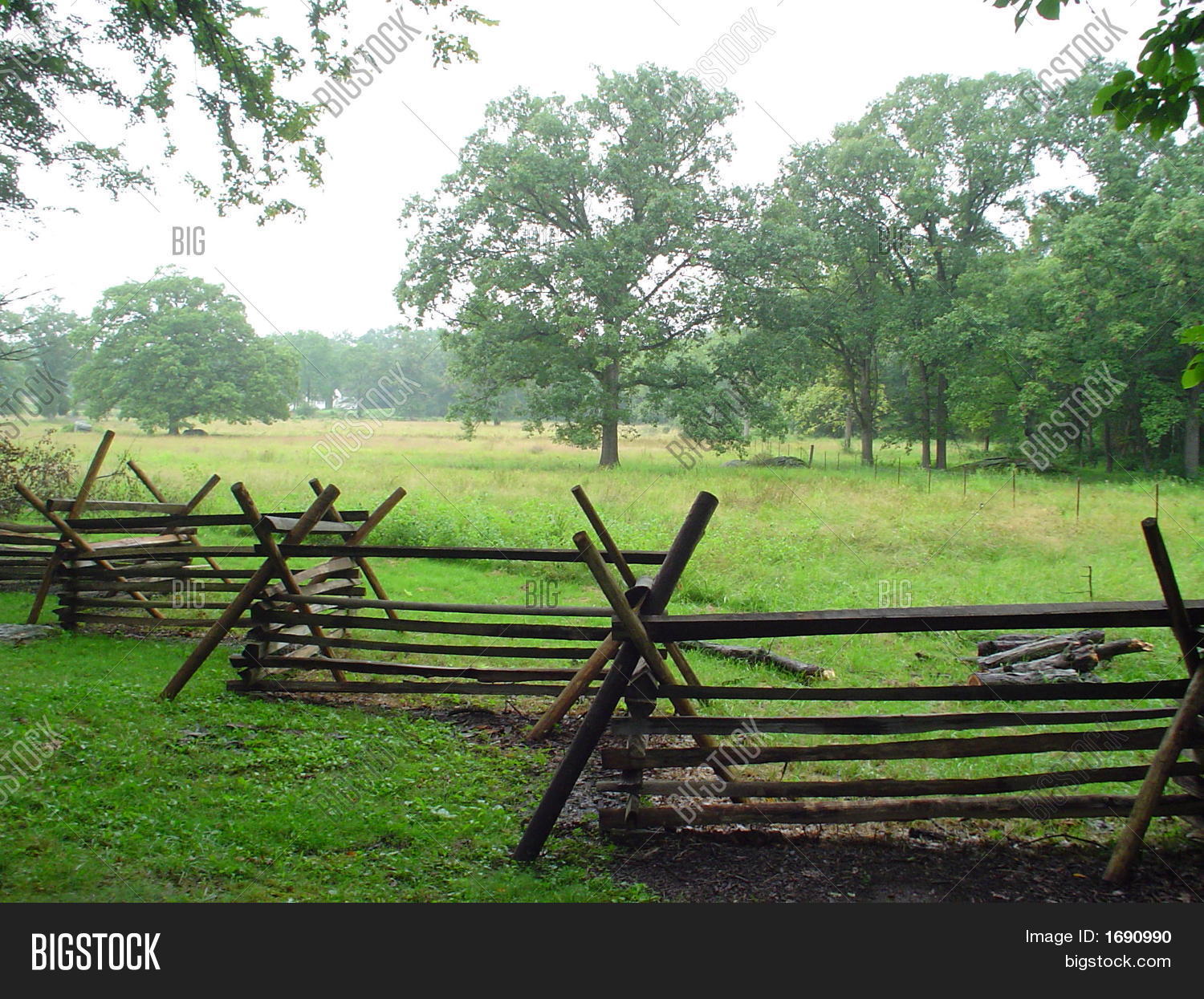 Civil War Fence Line Image & Photo Bigstock