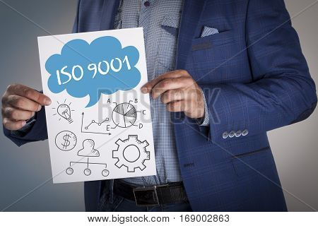 Technology, Internet, Business And Marketing. Business Analysis Concept.iso 9001