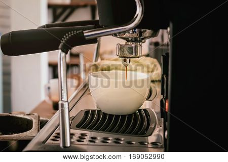 Barista Cafe Making Coffee Preparation Service Concept.