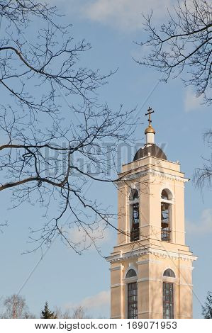Gomel, Belarus, January 26, 2006: Tower Of Palace Of Rumyantsev-paskevich, Palace And Park Ensemble,