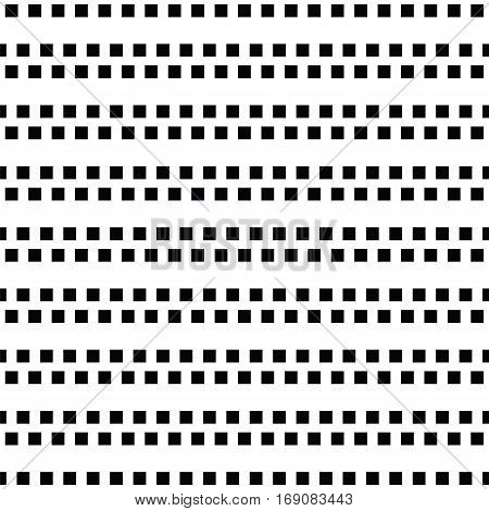 Geometric Line Monochrome Abstract Seamless Pattern With Rectangle