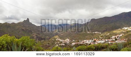 central Gran Canaria in January overcast day in Caldera deTejeda