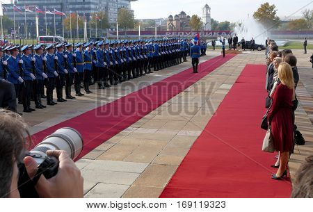 Belgrade, Serbia. October 24Th 2016 - Slovenia Prime Minister Miro Cerar In Official Visit To Serbia