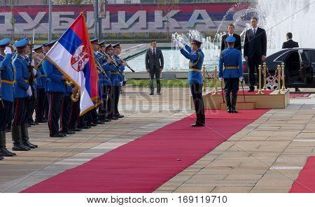 Belgrade, Serbia. October 24Th 2016 - Slovenia Prime Minister Miro Cerar In Official Visit To Serbia