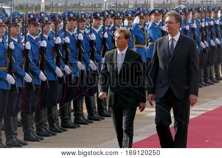 Belgrade, Serbia. October 24Th 2016 - Slovenia Prime Minister Miro Cerar In Official Visit To Serbia