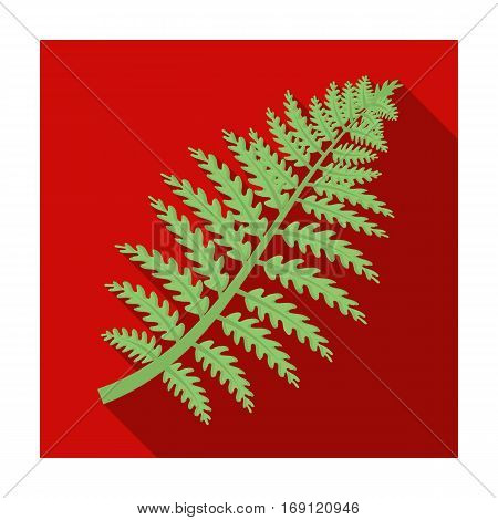 Prehistoric plant icon in flat design isolated on white background. Dinosaurs and prehistoric symbol stock vector illustration.