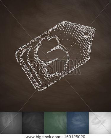 SALE icon. Hand drawn vector illustration. Chalkboard Design