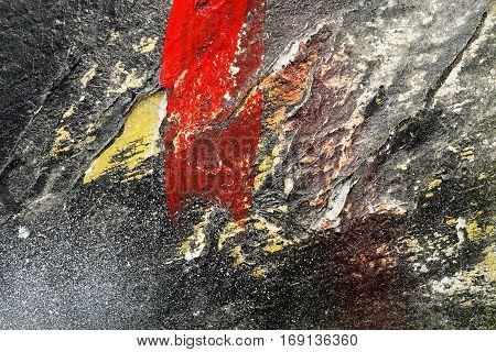 Aged Paint On Grunge Dirty Metal Surface Abstract Texture Background