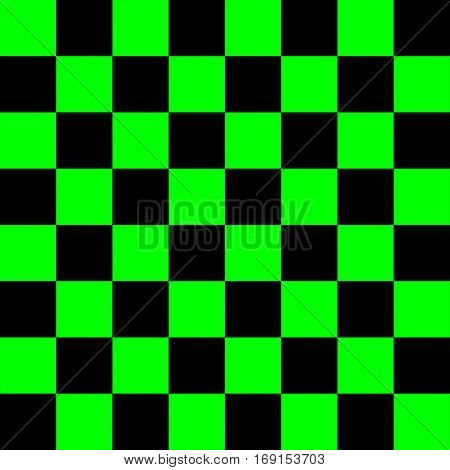 Black and Green Chess board 8 by 8 grid, High resolution background and 3D repeatable texture