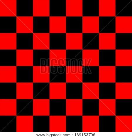 Black and Red Chess board 8 by 8 grid, High resolution background and 3D repeatable texture