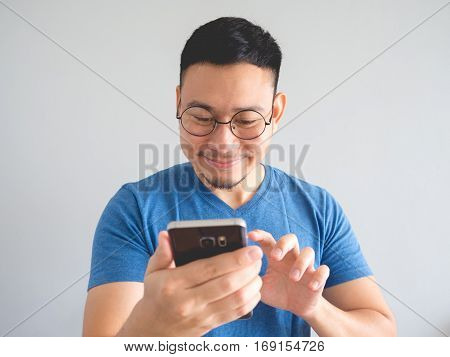 Man Using Smartphone.