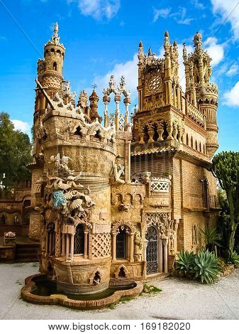 Colomares Castle, Benalmadena, Andalusia, Spain