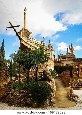 Colomares Castle, Benalmadena, Andalusia, Spain