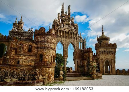 Colomares Castle, Benalmadena, Andalusia, Spain