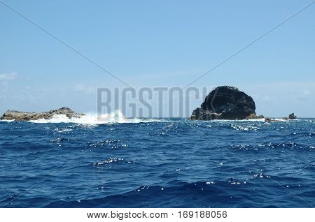 Landscape of the islanders of Formigas, Azores, Portugal
