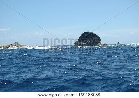 Landscape of the islanders of Formigas, Azores, Portugal