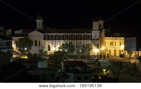 Tejeda Village At Gran Canaria, Spain At Night