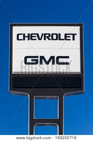 Chevrolet And Gmc Automobile Dealership Sign