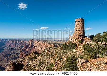 Desert View Watchtower Grand Canyon, Arizona USA